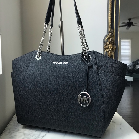 NWT Michael Kors Jet Set Travel Black JST tote bag - Picture 2 of 8